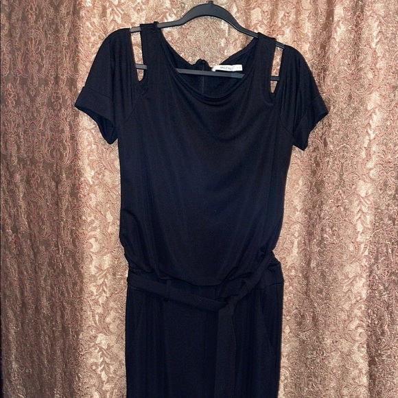 Bailey 44 Dresses & Skirts - Bailey 44 Blue Sheath Dress with Cowl Neck